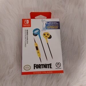 PowerA Wired Gaming Earbuds for Nintendo Switch, Fortnite Peely